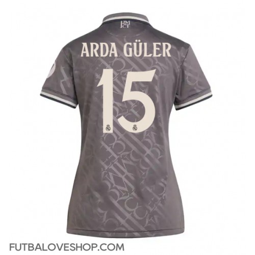 Dres Real Madrid Arda Guler #15 Tretina pre Ženy 2024-25 Krátky Rukáv